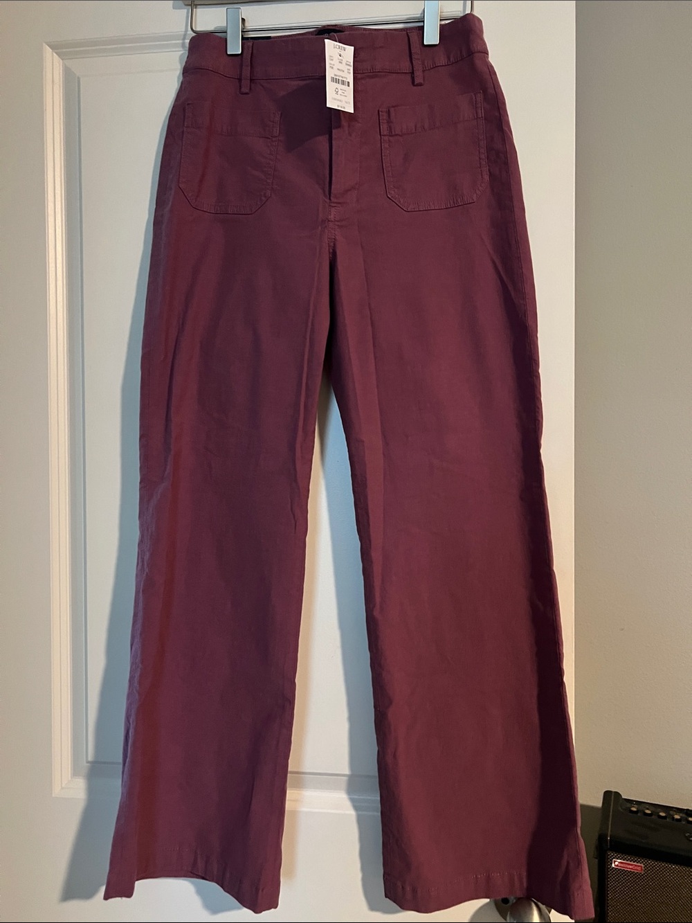 JCrew - Lizzie Pants Wide-Leg Women's Jeans in Deep Plum 27P